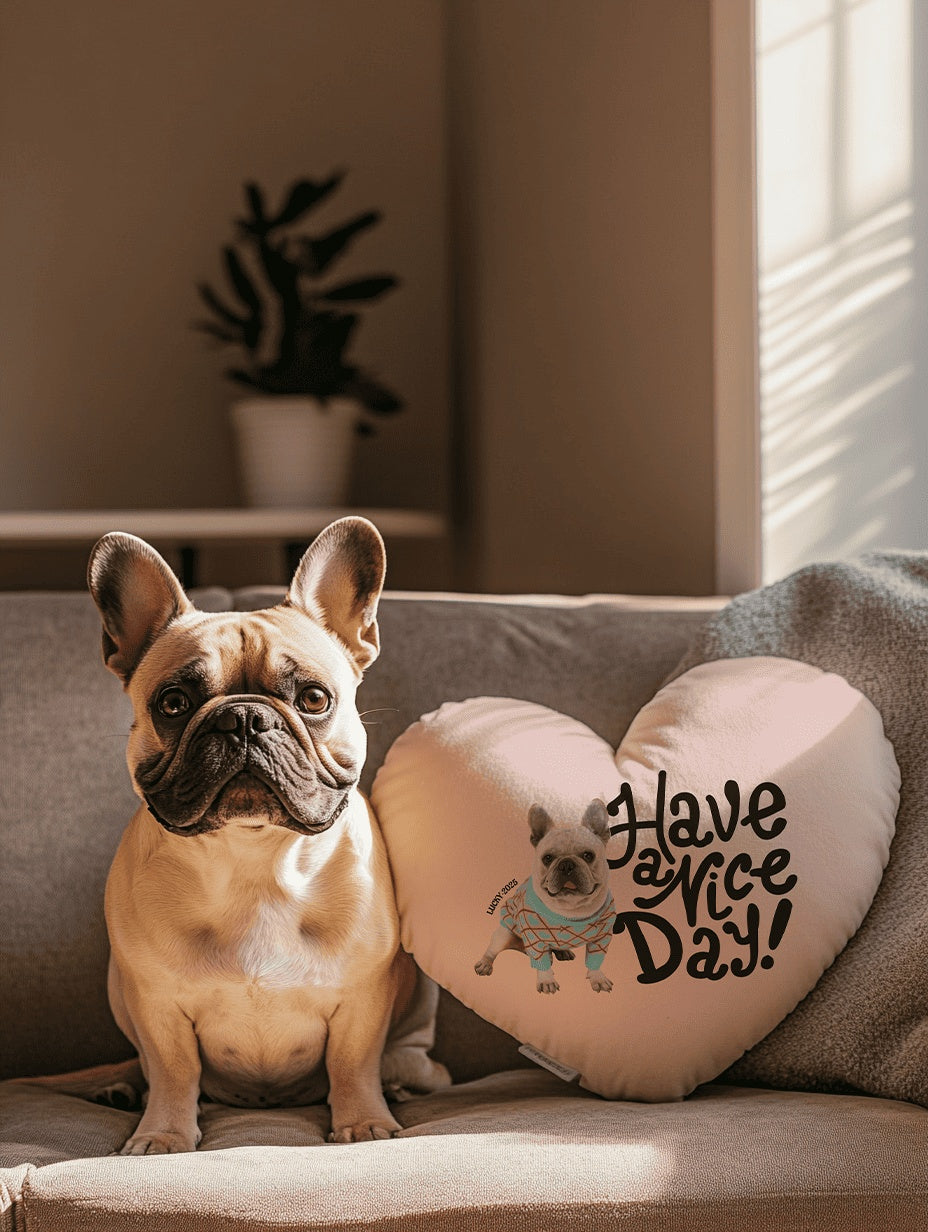 Custom Heart-Shaped Pillow