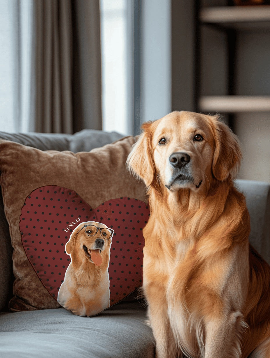 Custom Heart-Shaped Pillow